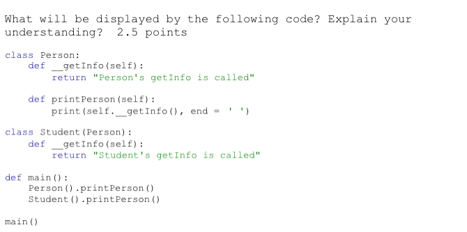  What will be displayed by the following code? Explain your understanding?