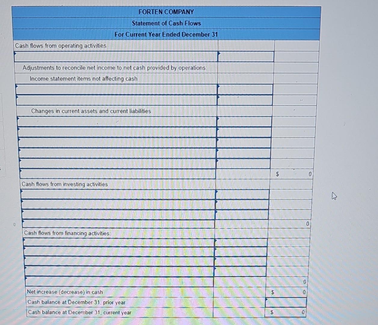 I need help with this spreadsheet please [The following information applies to