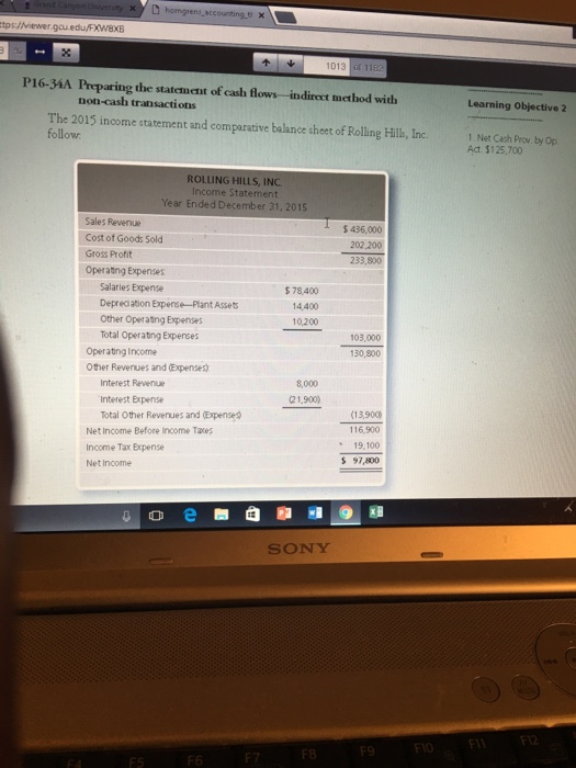  Please this is a 2 questions using the same data. P16-34A.