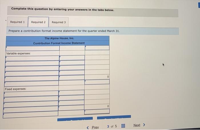 information shown below for the quarter ended March 31 Sales Selling price