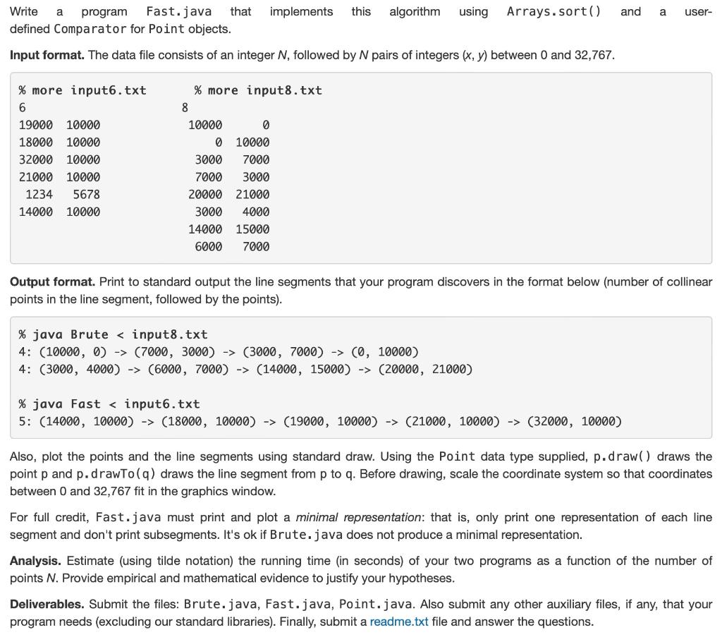 step-by-step explanation. Using Java Pattern Recognition Write a program to recognize line