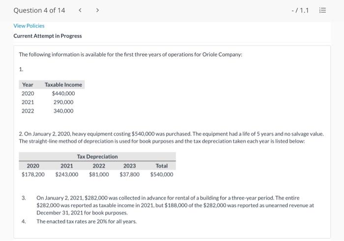  Instructions (a) Prepare a schedule comparing depreciation for financial reporting and