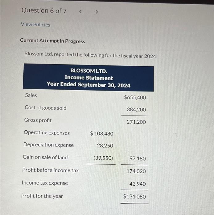 Please help me with this question!!!! Thank you!!!!! Current Attempt in Progress