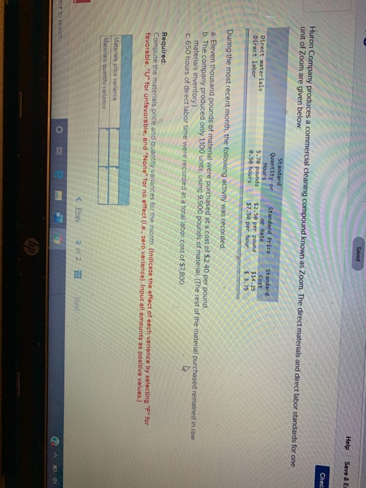  Sarved Help Save & E Chec Huron Company produces a commercial