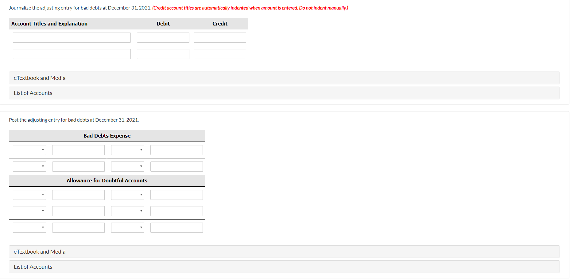 is an aging schedule for Sweet Acacia Industries at December 31, 2021.
