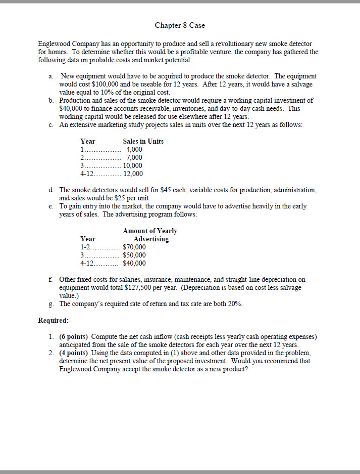  Cases have no word-count requirement. Simply answer the questions for each