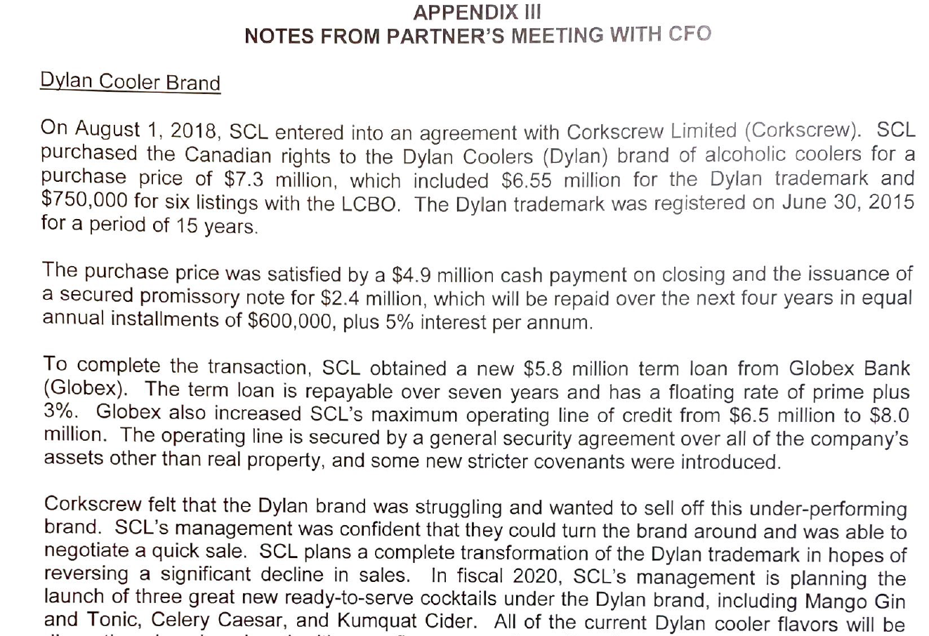 at SCL in preparation for the January 31, 2019 year-end. "I would