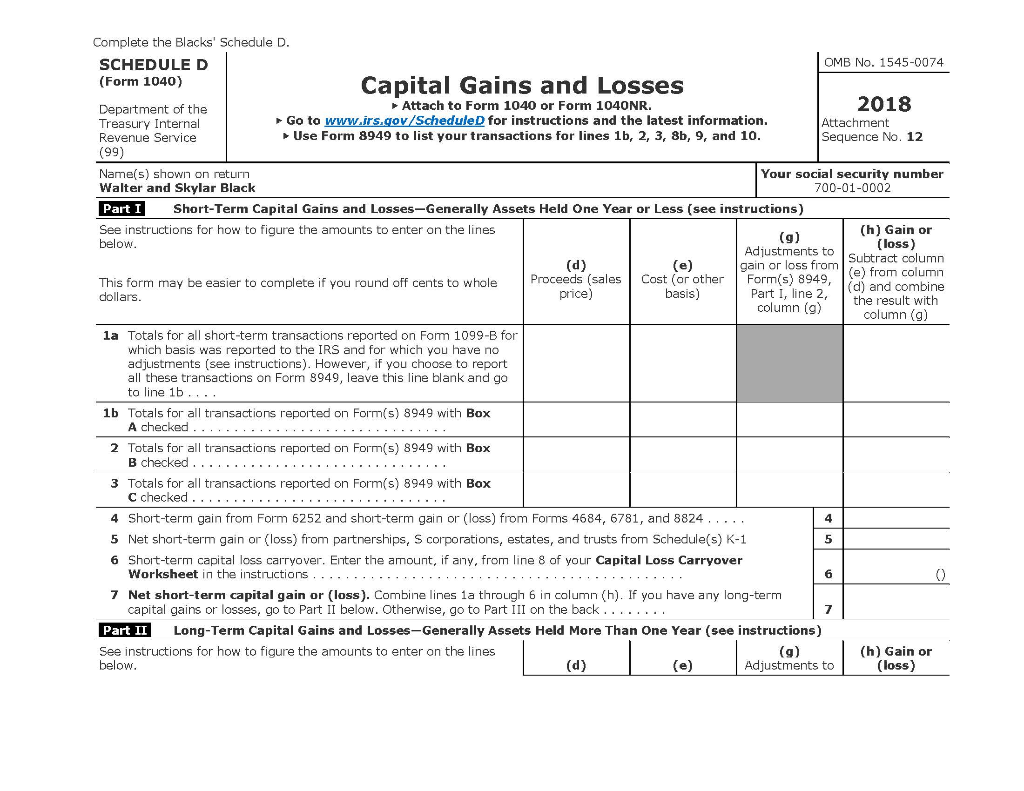 Alton received Social Security benefits of 57,600 in 2018, the Blacks provide