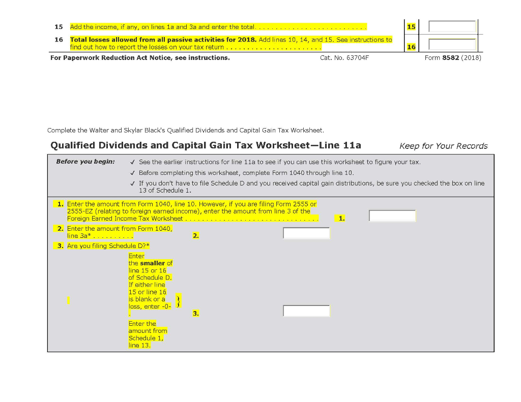 Blacks received a 1099-DIV from their mutual fund investments (see separate tab).