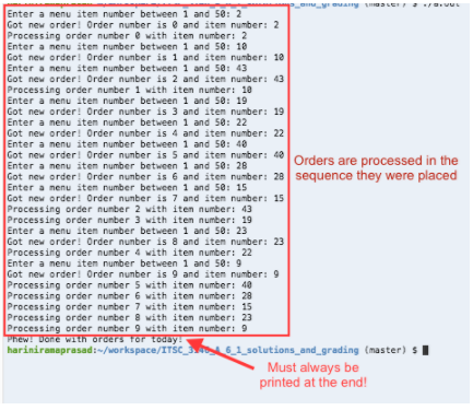 C++ Code help: Use the following C++ for correct output producer_consumer.cpp #include