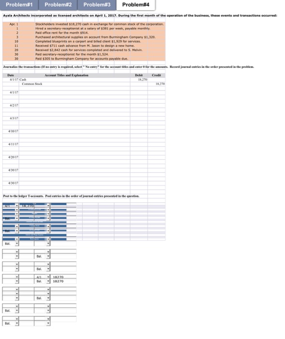  Problem#1 Problem#2 Problem#3 Problem#4 Ayala Architects incorporated as licensed architects on