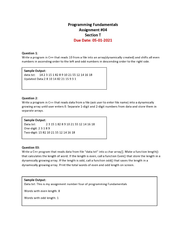  Solve these three codes without using BUILT IN FUNCTIONS AND STRINGS.....