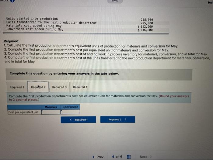 in production departments. All of the material that is used in the