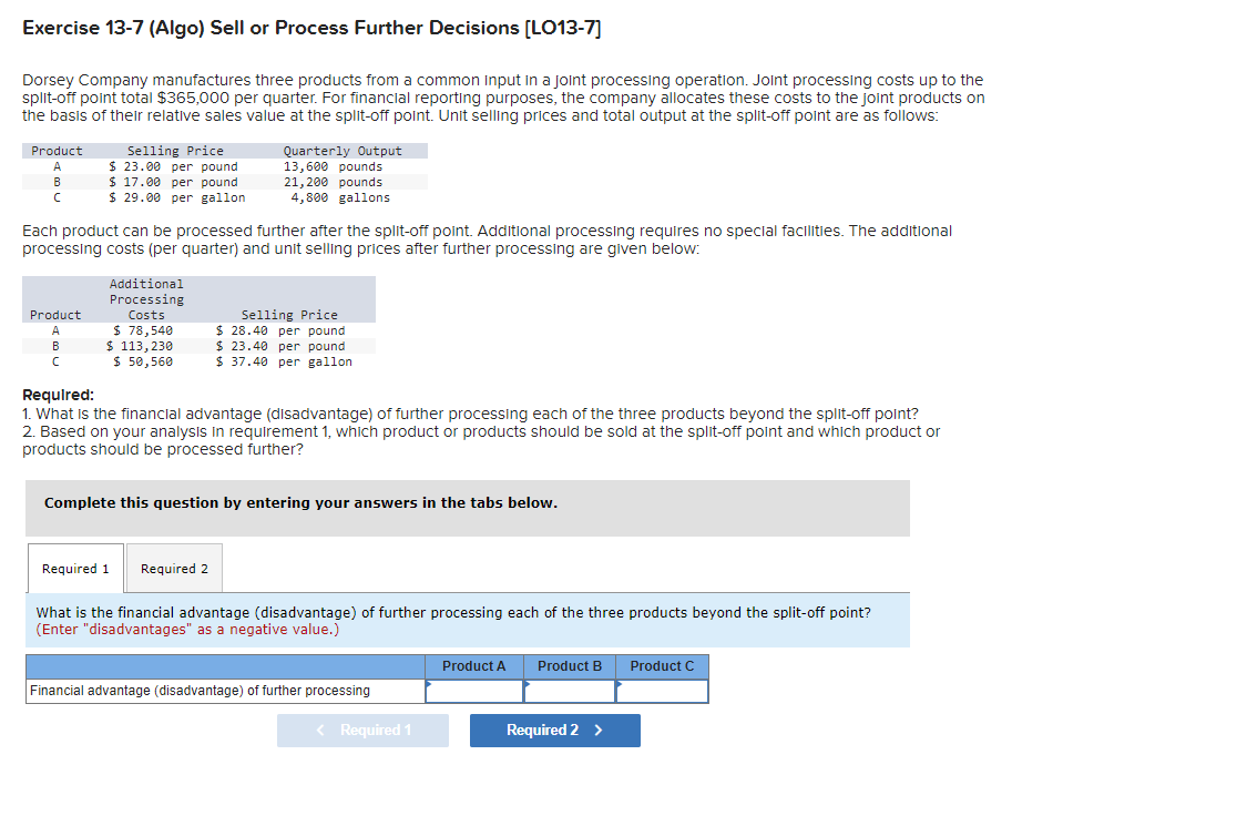 PLEASE answer. I will give a good rate Exercise 137 (Algo) Sell
