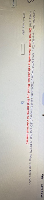  Help Save & Exit Glenboro Fire Prevention Corp. has a profit