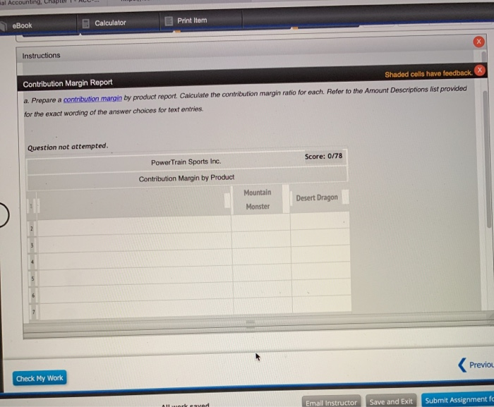 facility. The manufacturing facility operates at 100% of capacity. The following per-unit