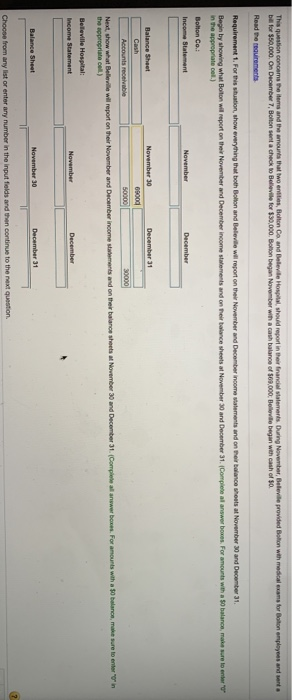  This question concerns the terms and the amounts that two entities