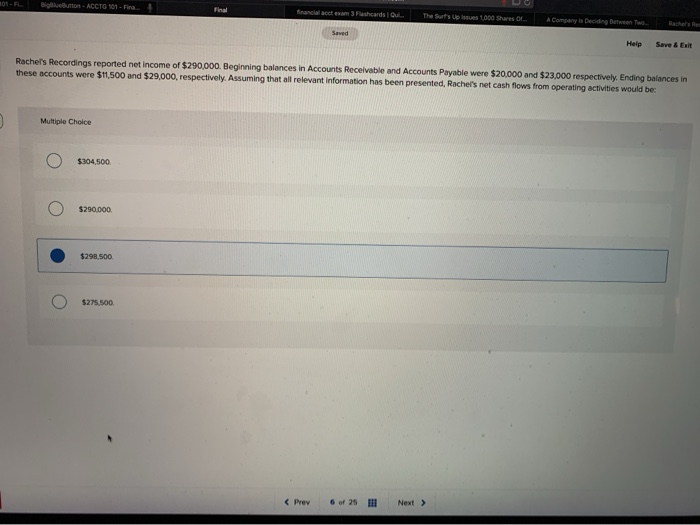  Button - ACCTO 101 - Fira Final Mnancial act exam 3