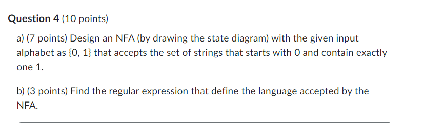  please drawi it and answer both Question 4(10 points) a)(7 points)
