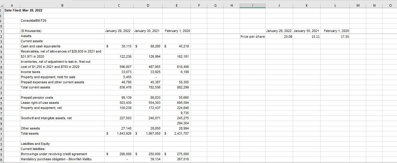 \begin{tabular}{c|c} & A \\ \hline 7 & Date Filed: Mar 28,