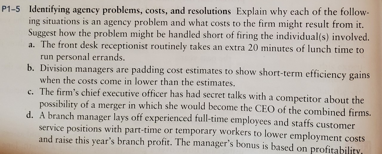 Please answer the following question in excel, please show works. P1-5 Identifying