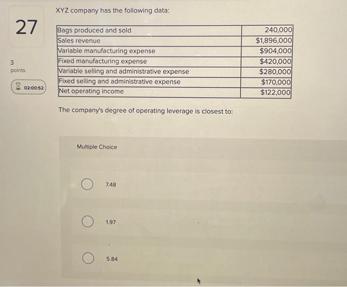 on hand at the end of the month, how many units of