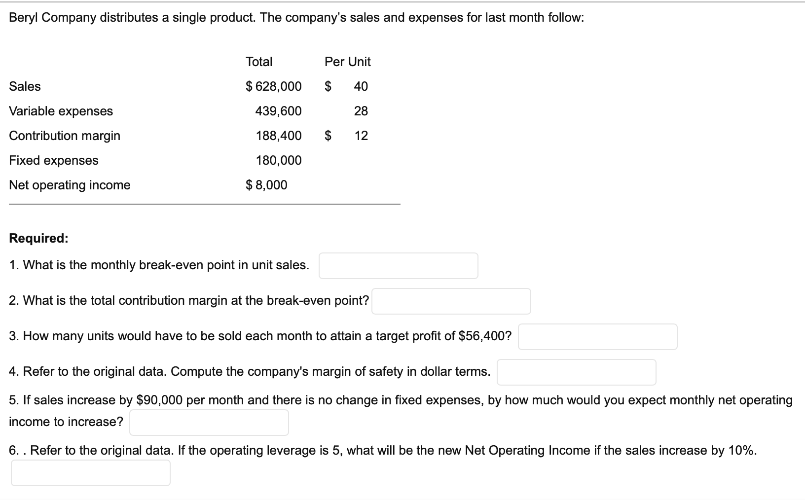 Please Note: a. Only whole numbers are to be entered as answers.