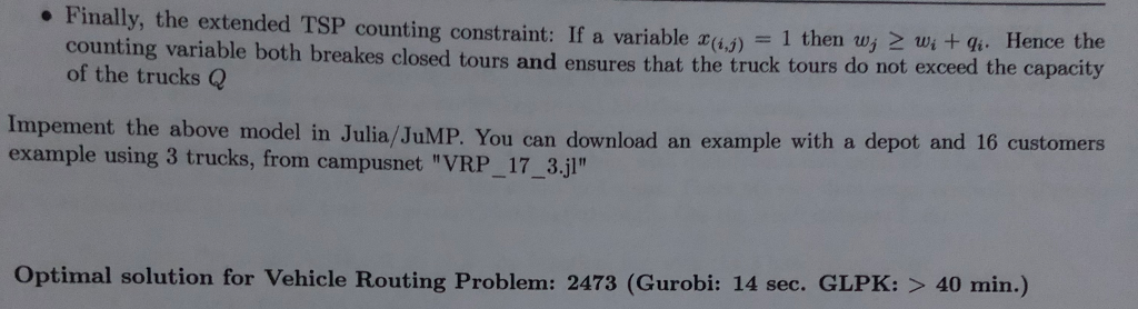 implementation which doesn't work. I have made the following program from the