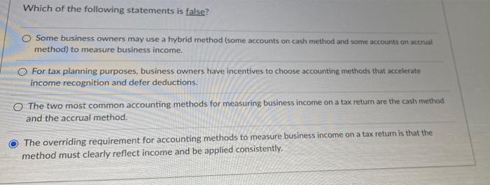 business income on the books (following GAAP) and net business income on