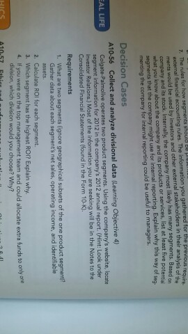  The rules for how segments should be external financial rules. The