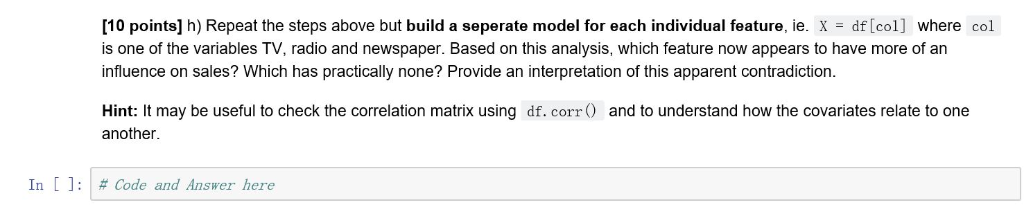 and processing our data) and sklearn (for building machine learning models). ==================Code
