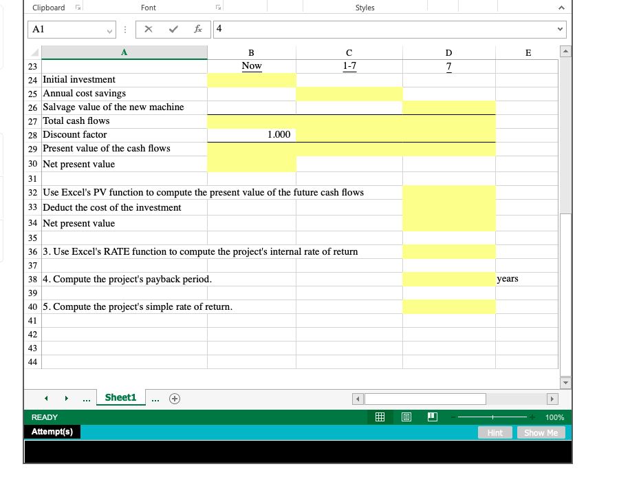 the net present value method. 3. Evaluate the acceptability of an investment