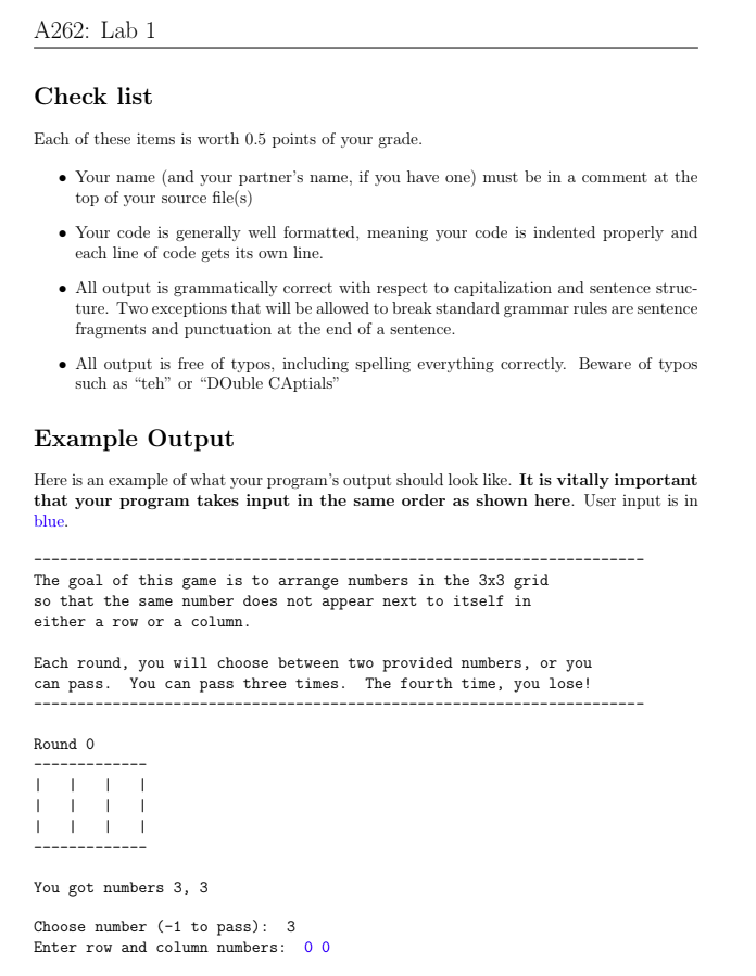 .TXT FILE Please make sure the code runs because sometimes the expected