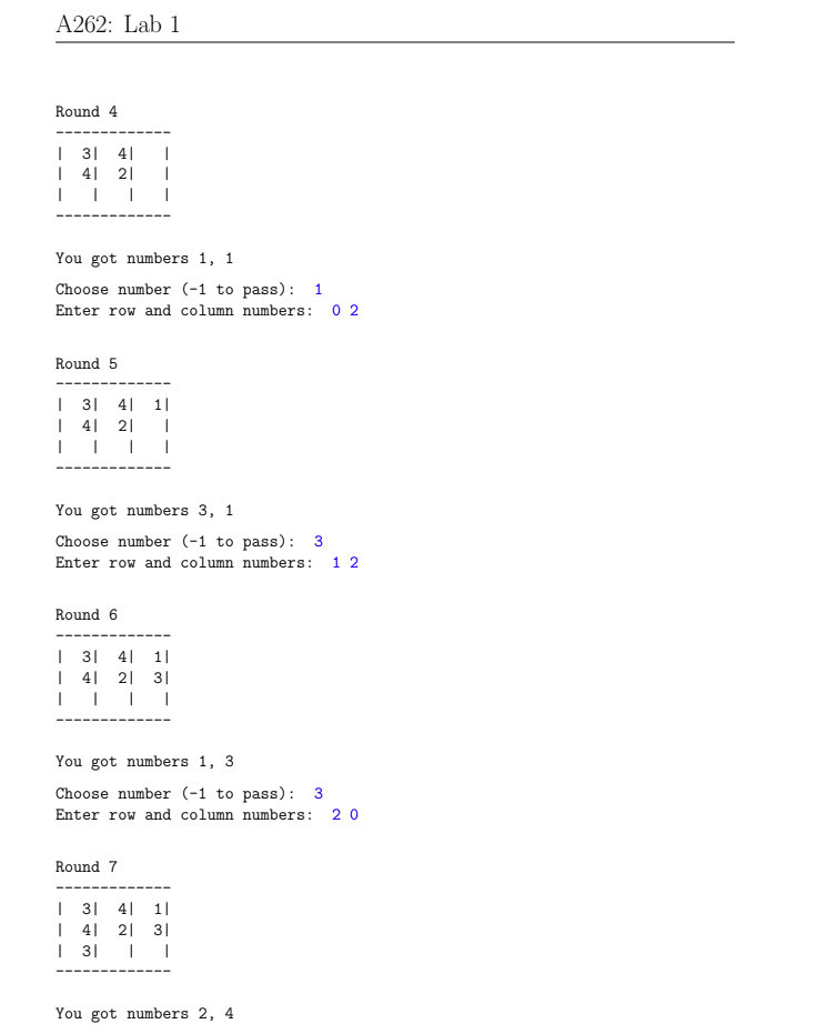 For this lab, you will implement a simple number game. The goal