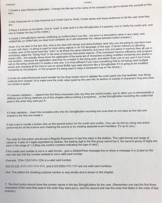 this program uses a StringBuilder to record the code abd uses String