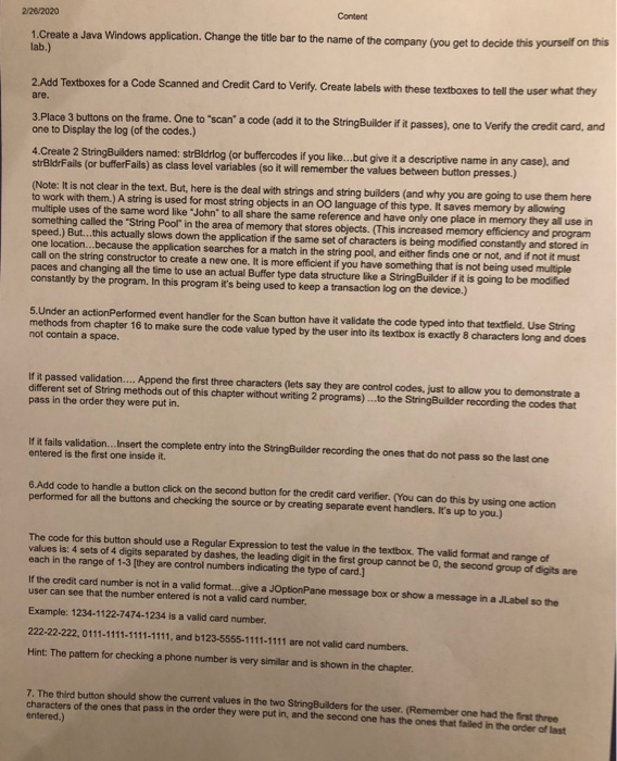 functions and regular expression to validate the information for the customer JFrame