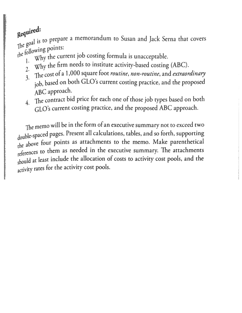 three job types tha provides to its customers Background Case 5-1 The