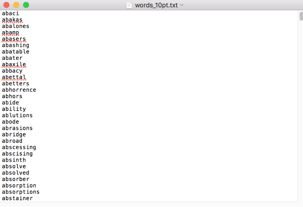 Use Python Your program will read the words from the dictionary into