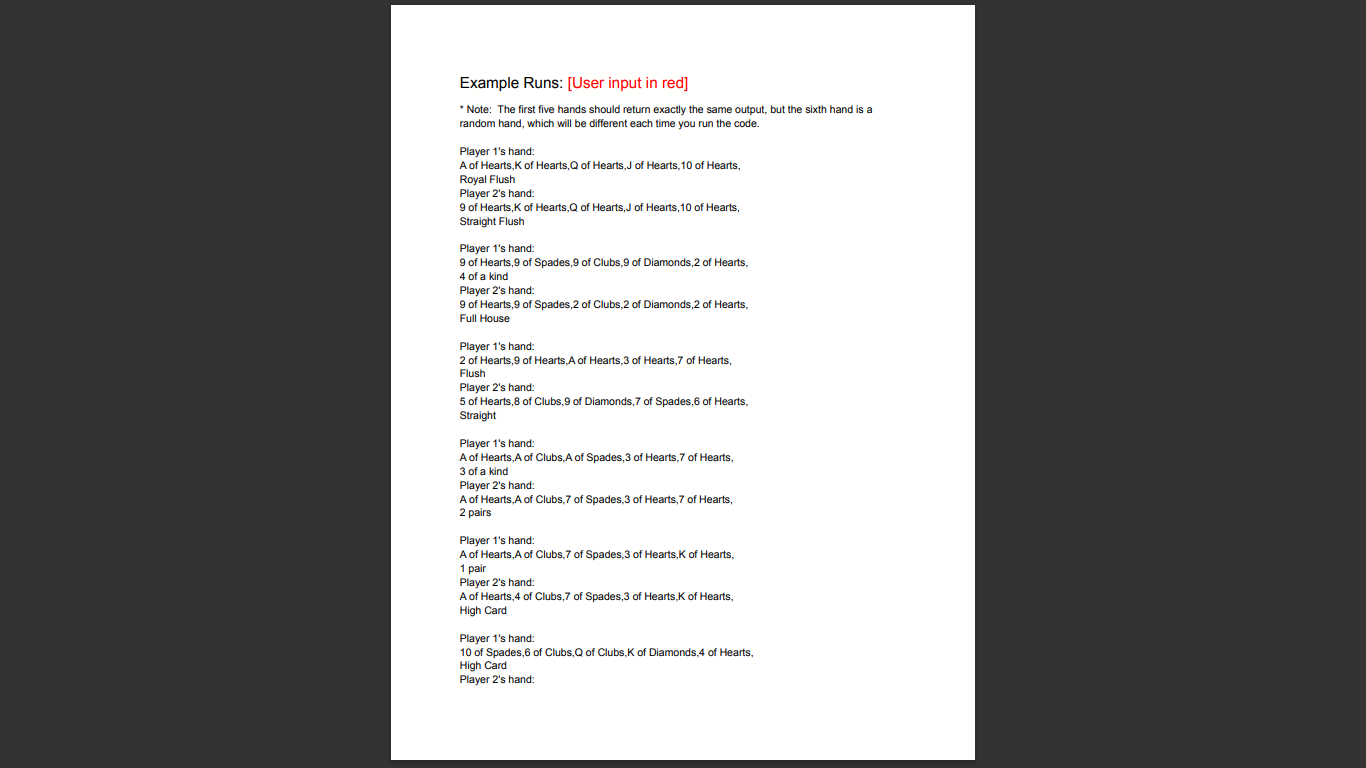 in JAVA. I will upvote Code to copy: PlayingCards.java import java.util.ArrayList; import