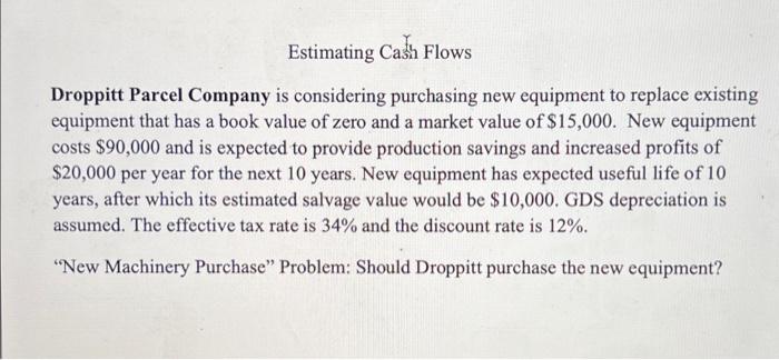 12% \\ \hline Purchase pnce of new mactine & 15.000 \\ \hline