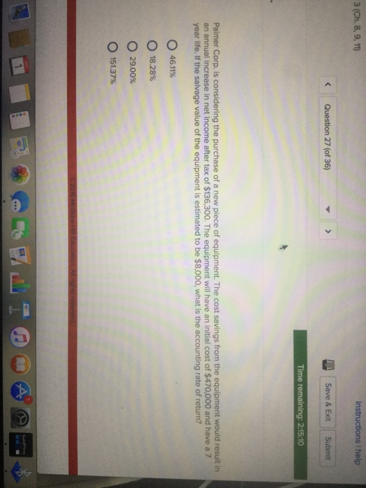  27-31 instructions help 3 (Ch. 8, 9, Save & Exit submit