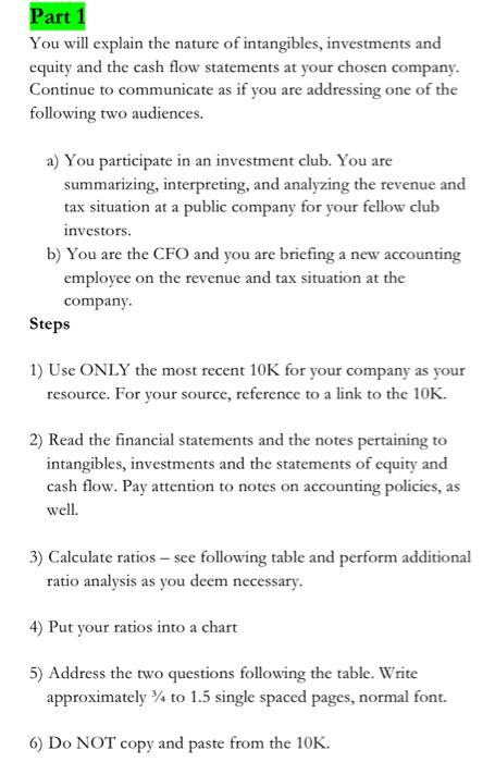 these questions, at a minimum. D) What are the main ways in