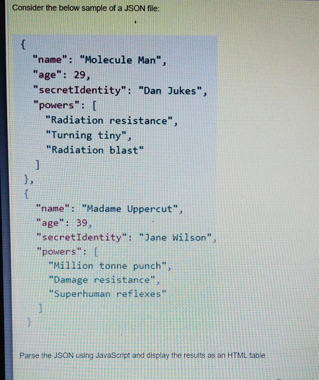 Course : Internet and Web programming Please answer this question within 30minutes