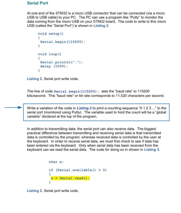 how do I do this? Serial Port At one end of the