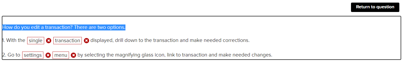 Please help! Will Upvote! How do you edit a transaction? There are