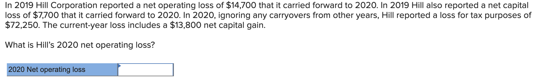 $37,000 of tax-exempt interest income. LNS reports $2,062,500 in ordinary and necessary