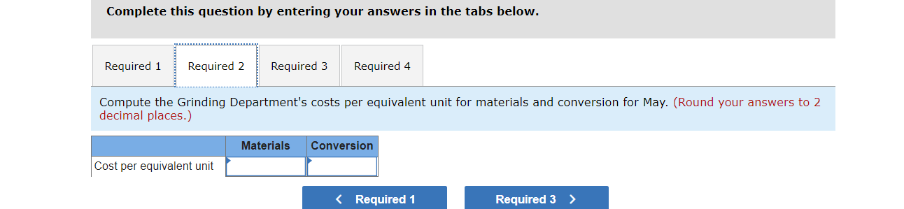 through three processing departmentsGrinding, Mixing, and Cooking. All raw materials are introduced