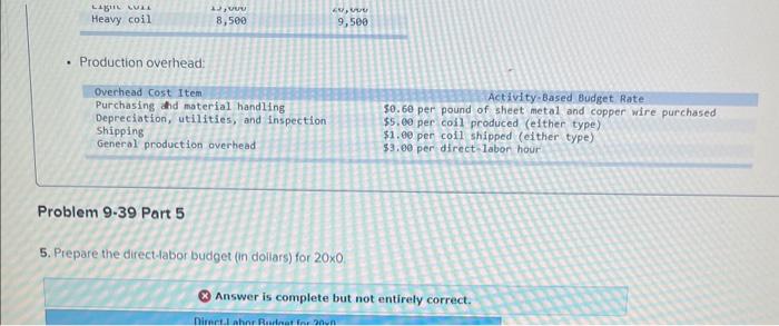 the questions displayed below] Vista Electronics, Inc., manufactures two different types of