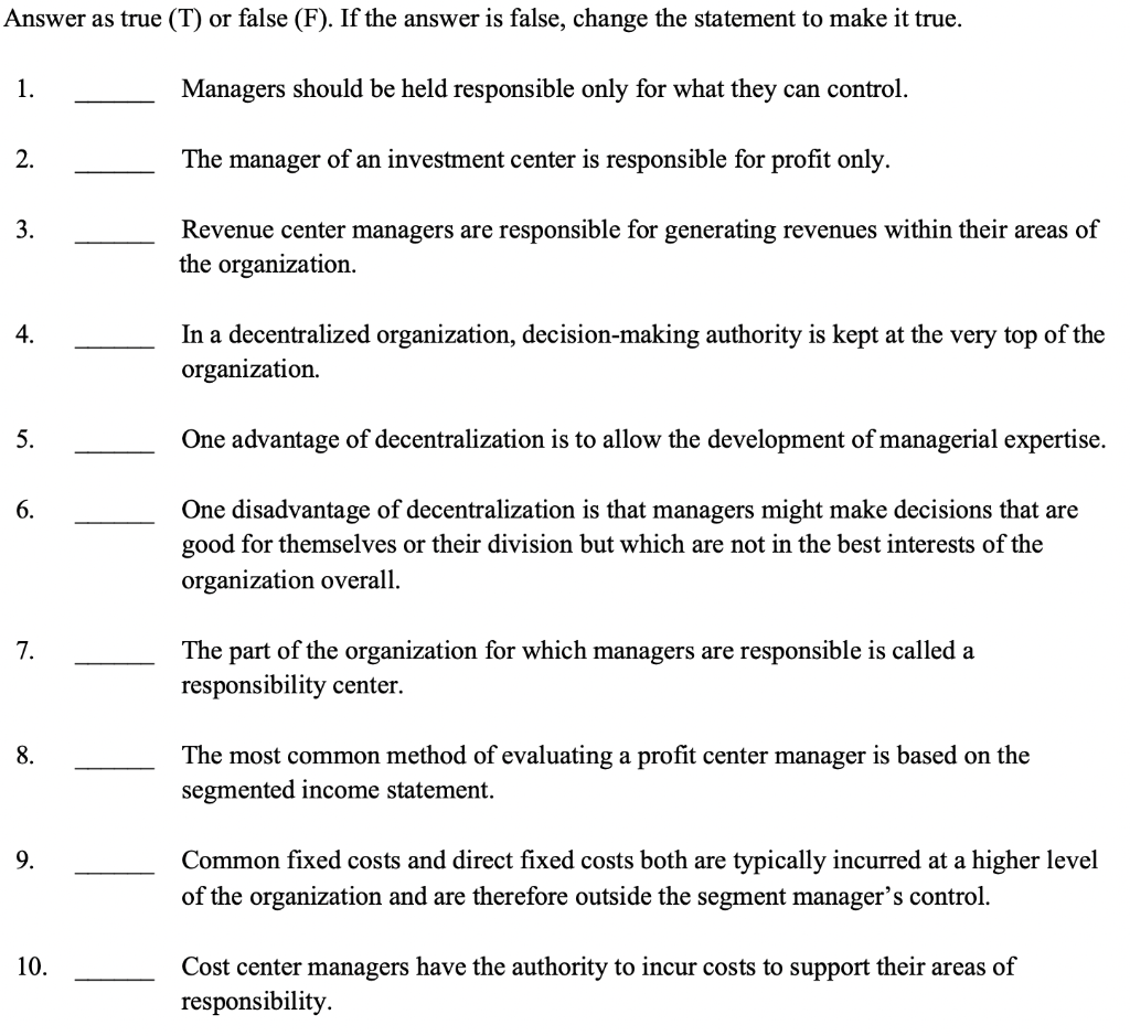 Answer as true (T) or false (F). If the answer is