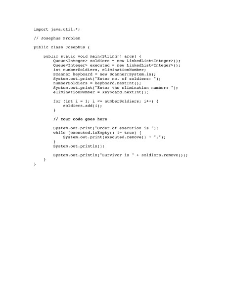 code included. Lab 3 - Queues In computer science and mathematics, the